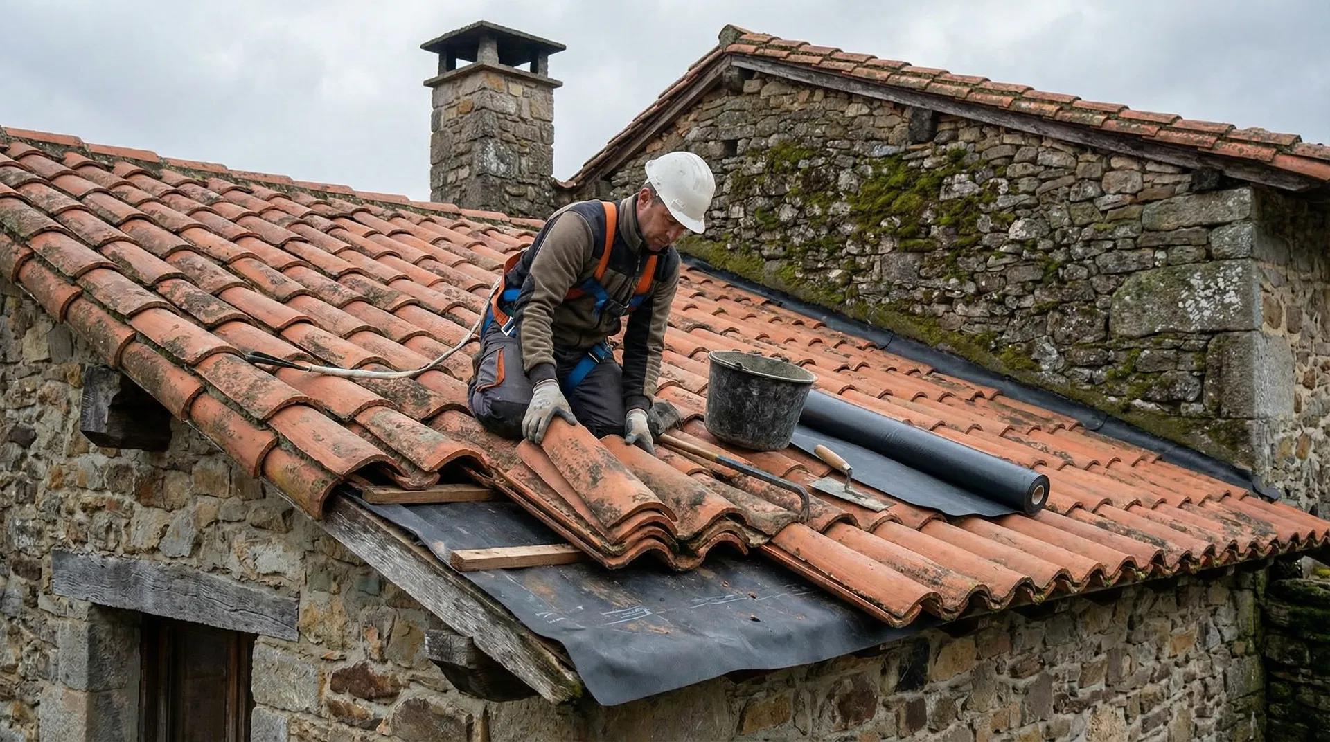 Retejado y aislamiento de vivienda unifamiliar - Siero, Asturias