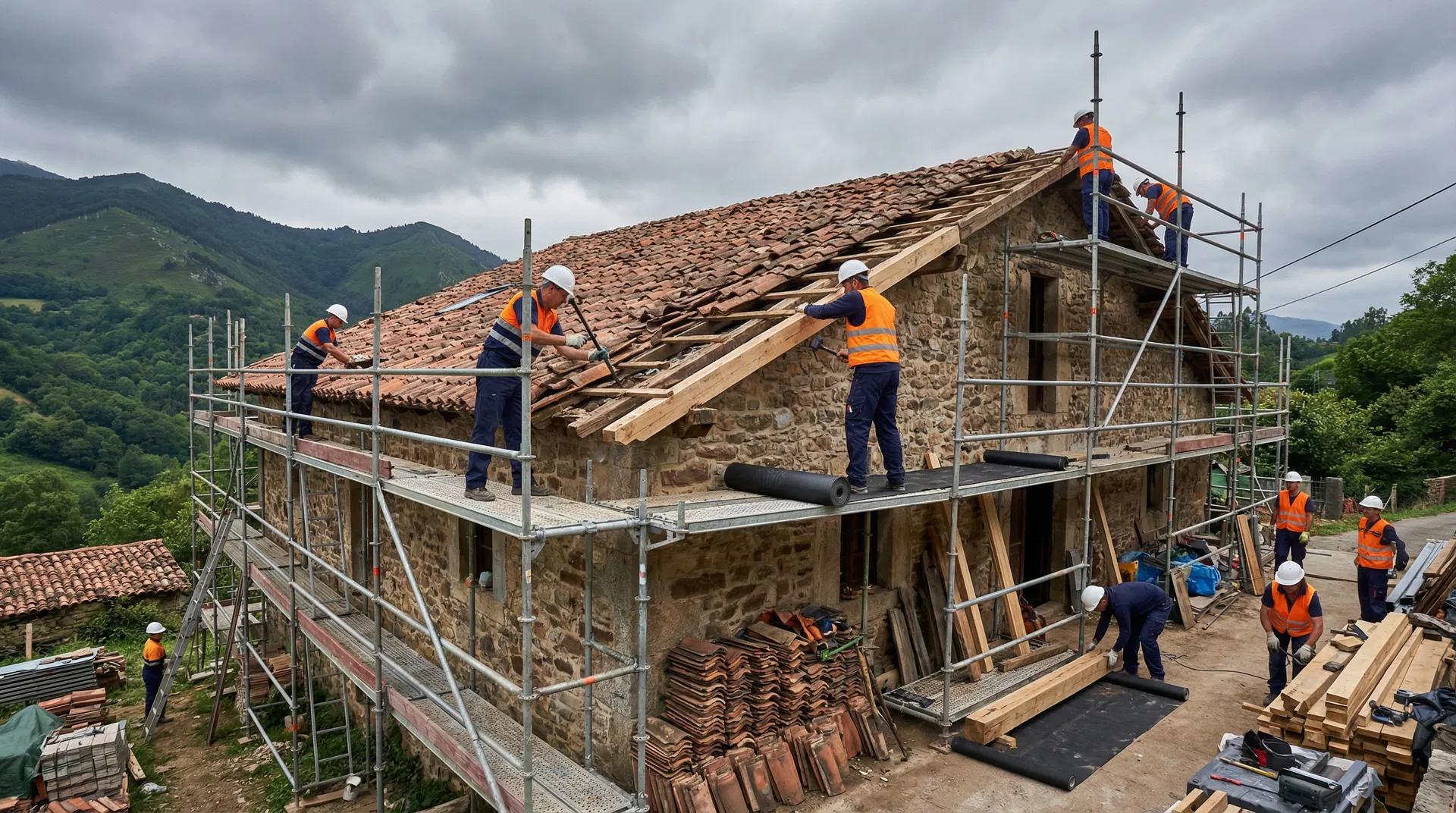 Reforma Integral de Tejados en San Martín del Rey Aurelio